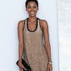 Eileen Fisher Sequin Rivulet Silk Dress